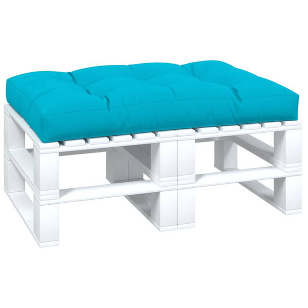 vidaXL Palletkussen 120x80x12 cm stof turquoise