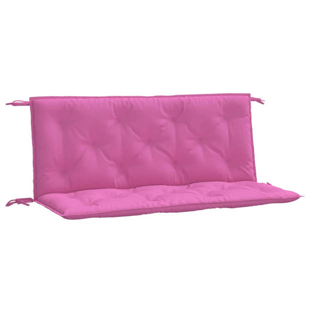 vidaXL Tuinbankkussens 2 st 120x50x7 cm stof roze