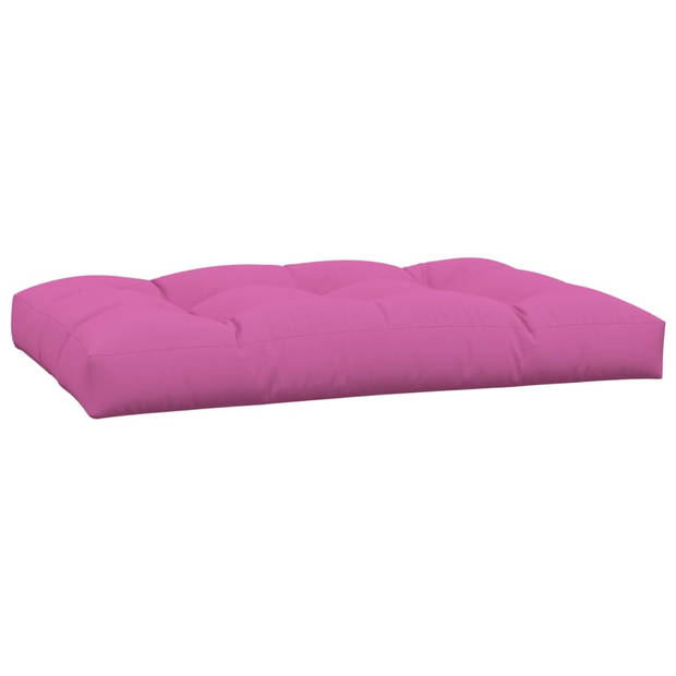 vidaXL Palletkussens 3 st stof  roze