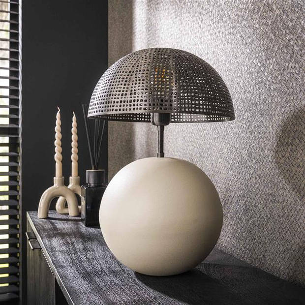 Hoyz Collection - Tafellamp 1L Sphere Natural - Natural Grey