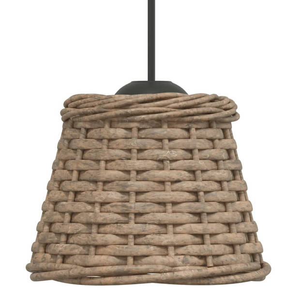 vidaXL Plafondlampenkap Ø15x12 cm wicker bruin