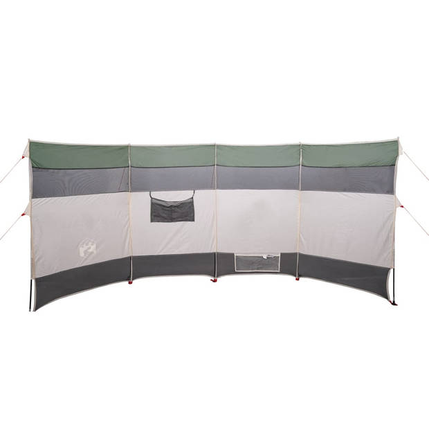 vidaXL Windscherm camping waterdicht 366x152x152 cm groen