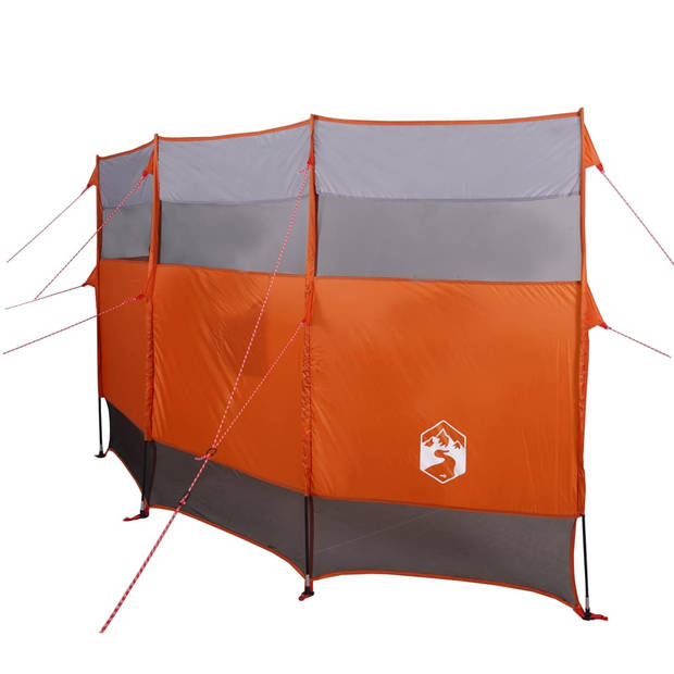 vidaXL Windscherm camping waterdicht 366x152x152 cm oranje