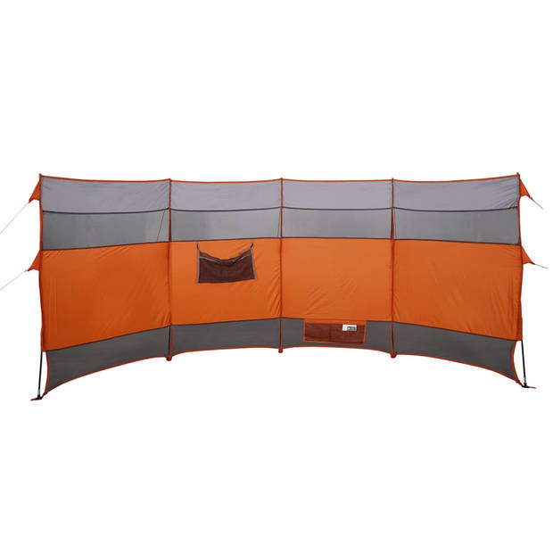 vidaXL Windscherm camping waterdicht 366x152x152 cm oranje