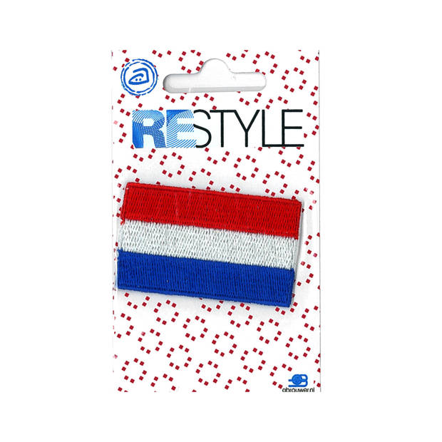 Restyle 013.6273 Applicatie Vlag Holland Klein. L x B: 36mm x 60mm