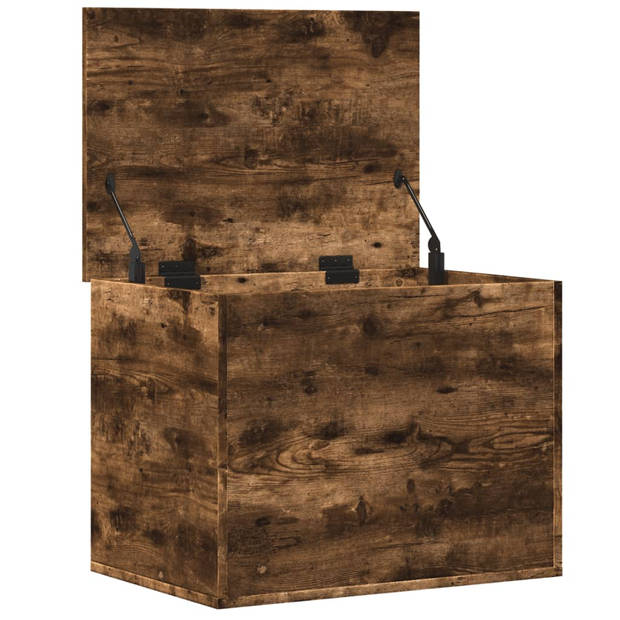 vidaXL Opbergbox 60x42x46 cm bewerkt hout gerookt eikenkleurig