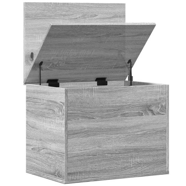 vidaXL Opbergbox 60x42x46 cm bewerkt hout grijs sonoma eikenkleurig