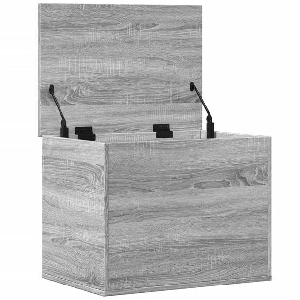 vidaXL Opbergbox 60x42x46 cm bewerkt hout grijs sonoma eikenkleurig