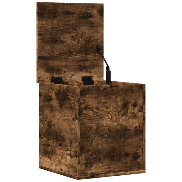 vidaXL Opbergbox 40x42x46 cm bewerkt hout gerookt eikenkleurig