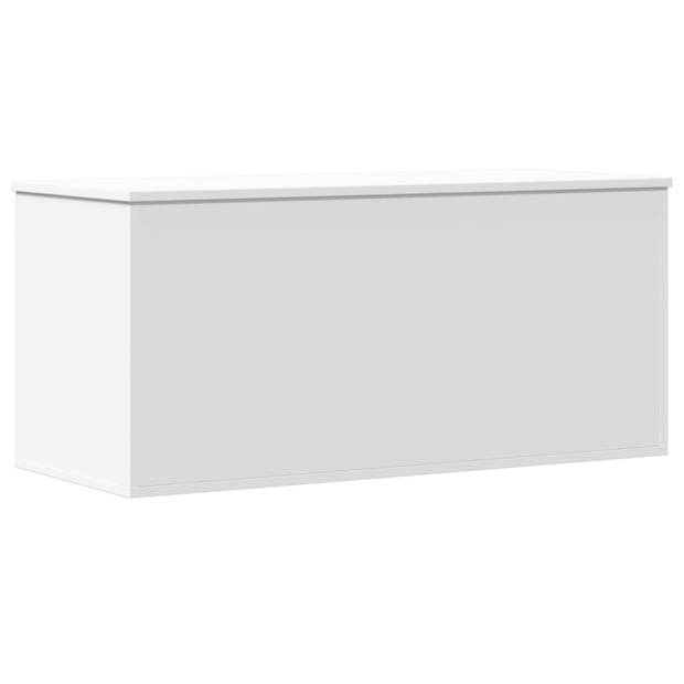 vidaXL Opbergbox 100x42x46 cm bewerkt hout wit