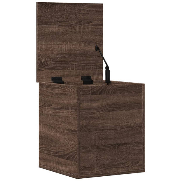 vidaXL Opbergbox 40x42x46 cm bewerkt hout bruin eikenkleurig