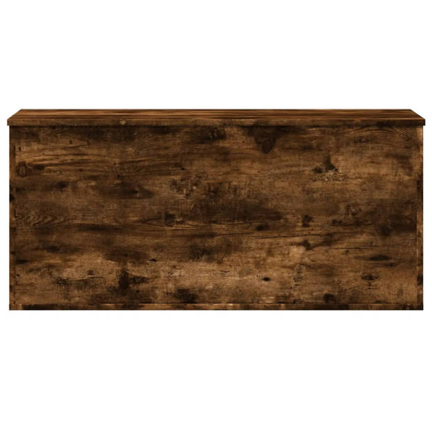 vidaXL Opbergbox 100x42x46 cm bewerkt hout gerookt eikenkleurig