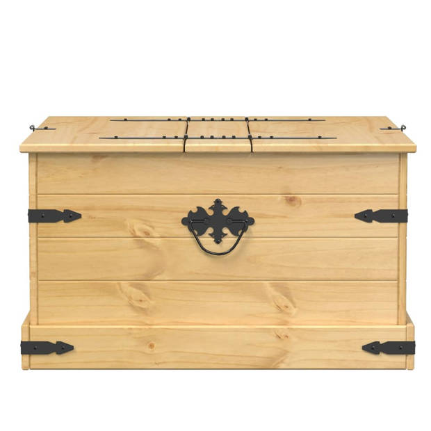 vidaXL Opbergbox Corona 78x78x45 cm massief grenenhout