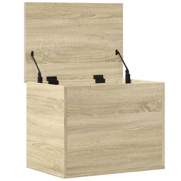 vidaXL Opbergbox 60x42x46 cm bewerkt hout sonoma eikenkleurig