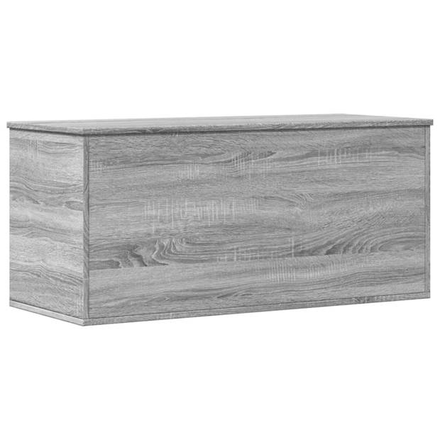 vidaXL Opbergbox 100x42x46 cm bewerkt hout grijs sonoma eikenkleurig