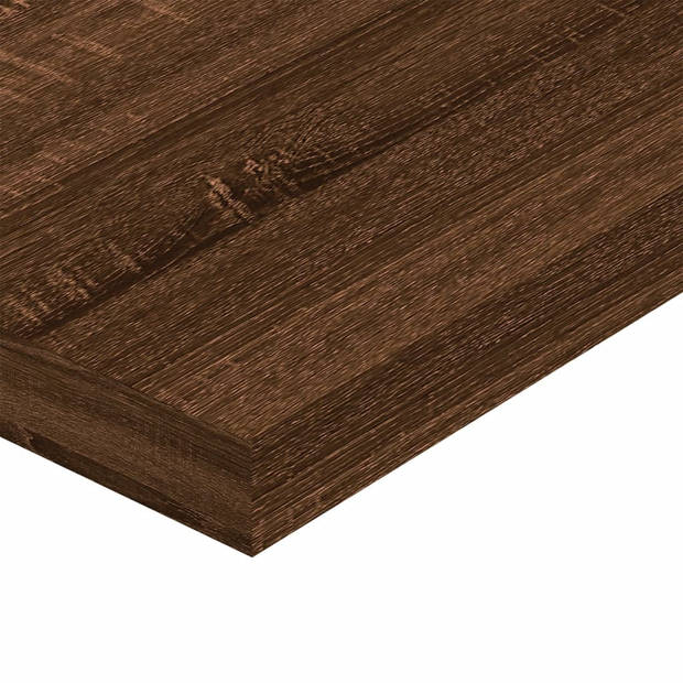 vidaXL Wandschappen 4 st 60x10x1,5 cm bewerkt hout bruin eikenkleur