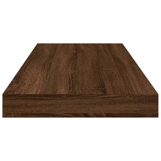 vidaXL Wandschappen 4 st 60x10x1,5 cm bewerkt hout bruin eikenkleur