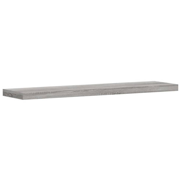 vidaXL Wandschappen 8 st 40x10x1,5 cm bewerkt hout grijs sonoma eiken