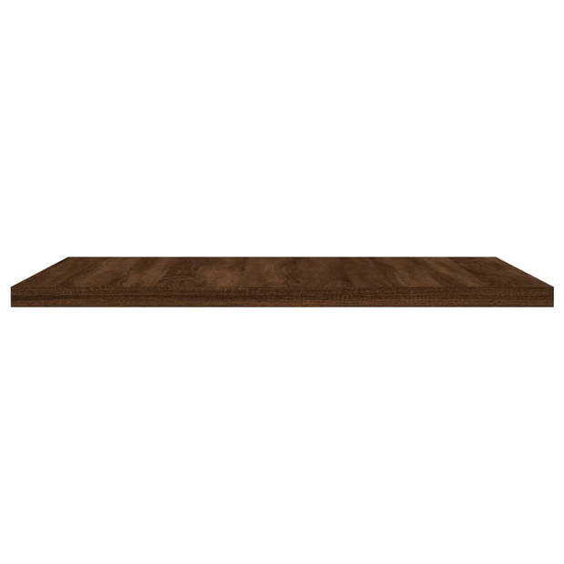 vidaXL Wandschappen 4 st 40x40x1,5 cm bewerkt hout bruin eikenkleur