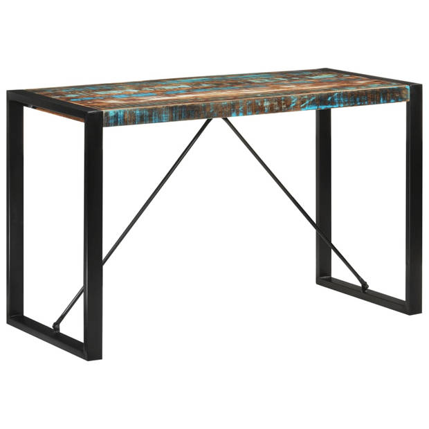 vidaXL Eettafel 120x55x76 cm massief gerecycled hout