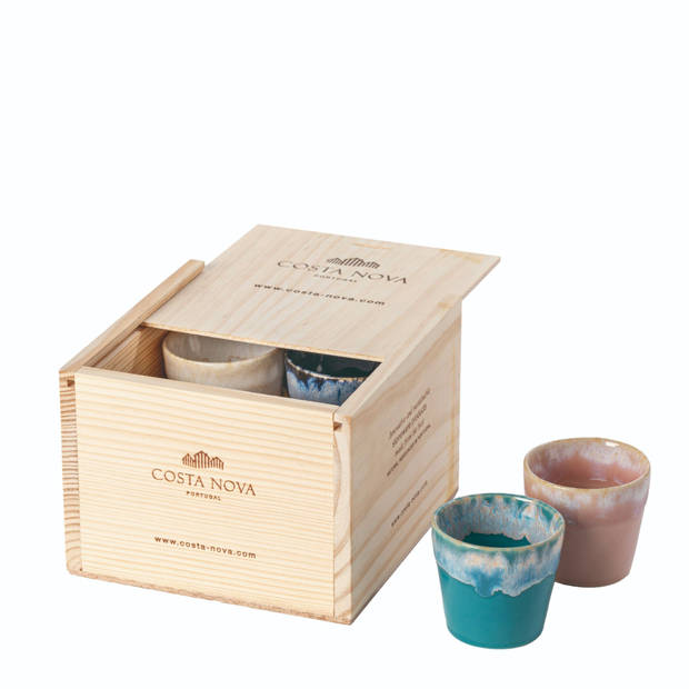 Costa Nova & Casafina Espressokopjes in giftbox 'Grespresso' Set van 8