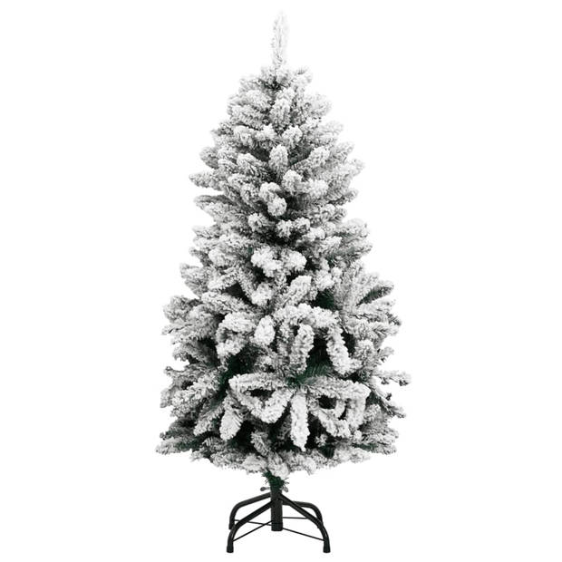 vidaXL Kunstkerstboom met scharnieren 150 LED's en kerstballen 150 cm