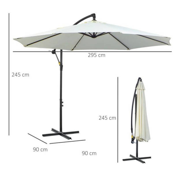 Parasol - Parasols - Tuin - Zonwering - Tuinparasol - 3 m x 3 m x 2,5 m