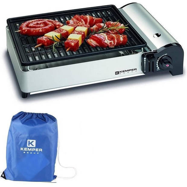 Kemper Draagbare Gas Barbecue - INCL. Draagtas