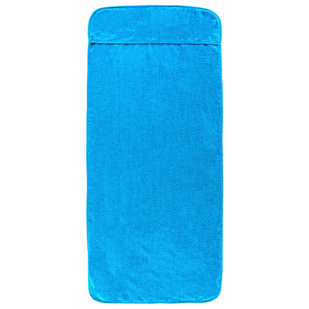 vidaXL Strandhanddoeken 2 st 400 g/m² 75x200 cm stof turquoise