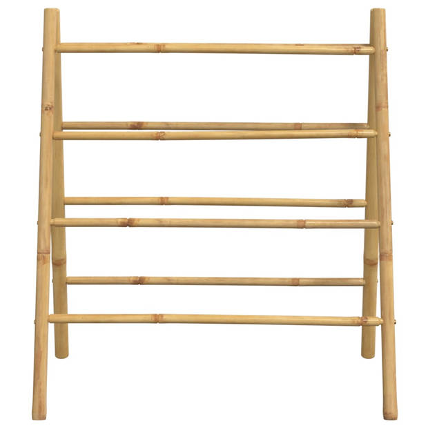 vidaXL Handdoekladder met 4 sporten 90x50x100 cm bamboe