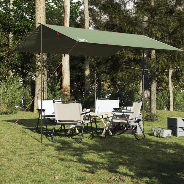 vidaXL Kampeerluifel waterdicht 360x294 cm groen