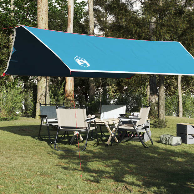 vidaXL Kampeerluifel waterdicht 500x294 cm blauw