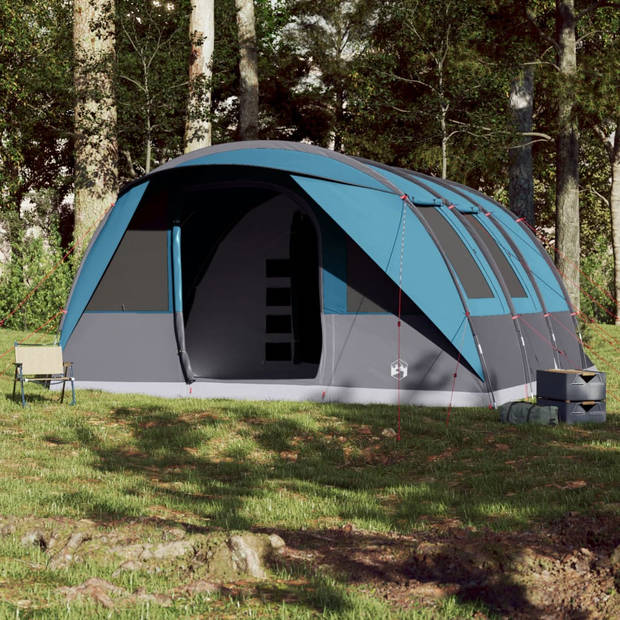 vidaXL Tunneltent 7-persoons waterdicht blauw