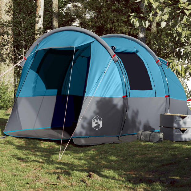 vidaXL Tunneltent 4-persoons waterdicht blauw