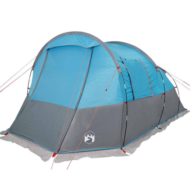 vidaXL Tunneltent 4-persoons waterdicht blauw