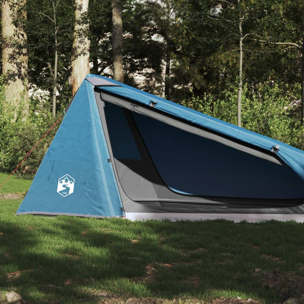 vidaXL Tunneltent 1-persoons waterdicht blauw