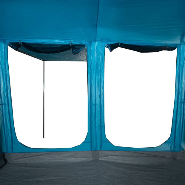 vidaXL Tunneltent 10-persoons waterdicht blauw