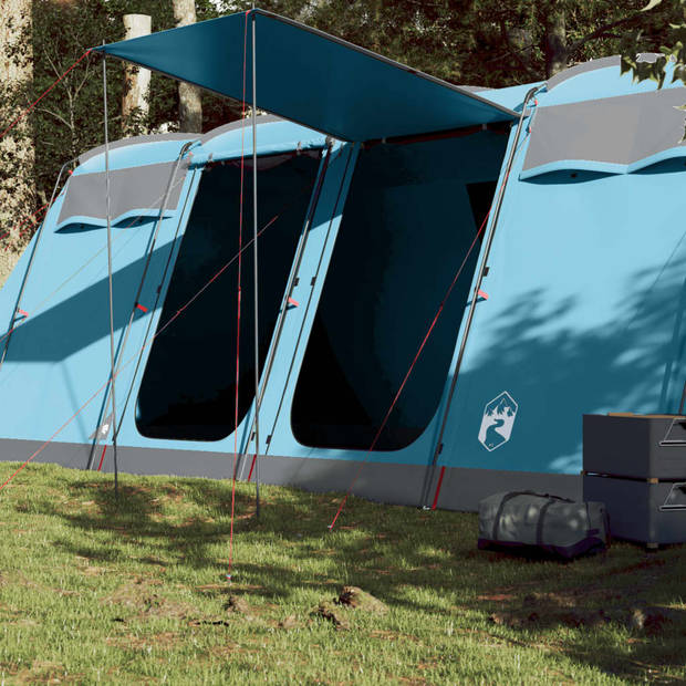 vidaXL Tunneltent 10-persoons waterdicht blauw