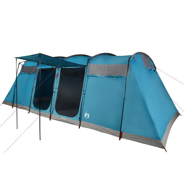 vidaXL Tunneltent 10-persoons waterdicht blauw