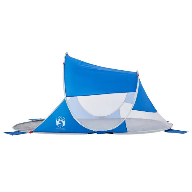 vidaXL Strandtent pop-up waterdicht azuurblauw