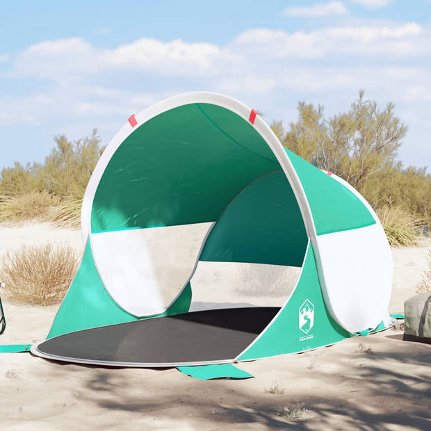 vidaXL Strandtent pop-up waterdicht zeegroen