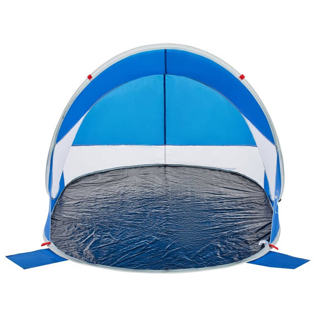 vidaXL Strandtent pop-up waterdicht azuurblauw