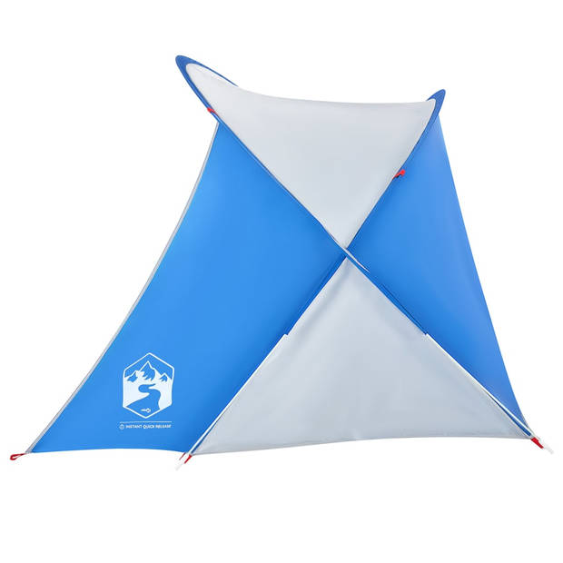 vidaXL Strandtent 2-persoons pop-up waterdicht azuurblauw