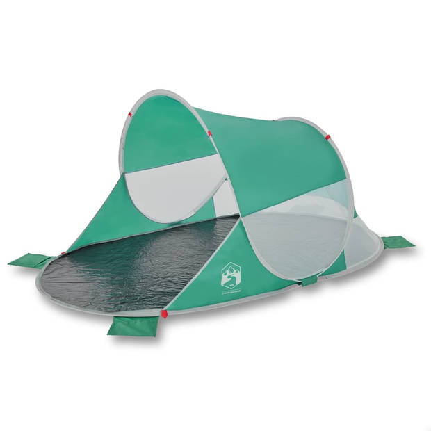 vidaXL Strandtent pop-up waterdicht zeegroen