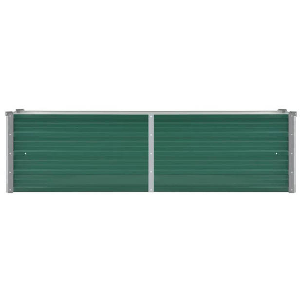 vidaXL Plantenbak verhoogd 160x40x45 cm gegalvaniseerd staal groen