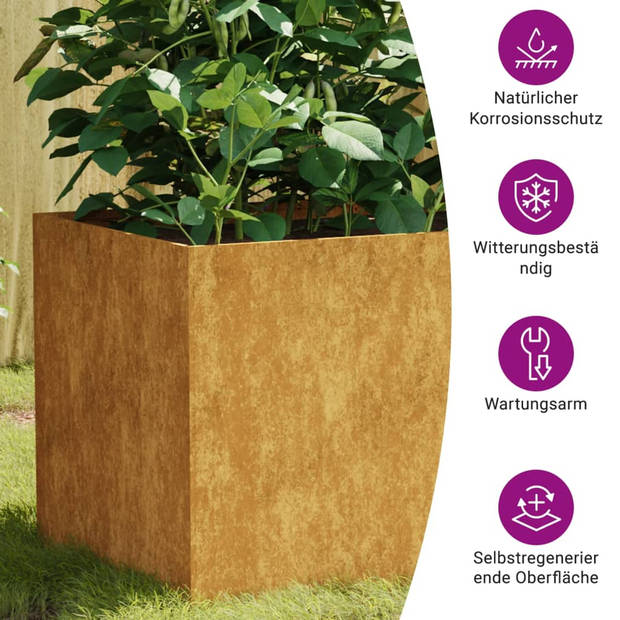 vidaXL Plantenbak 80x40x40 cm cortenstaal