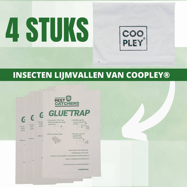 Coopley Insectenvanger Voor Kruipende Insecten Bedwantsen Lijmval 4 stuks