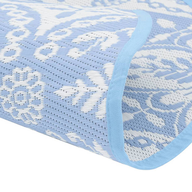 vidaXL Buitenkleed Ø120 cm polypropeen babyblauw