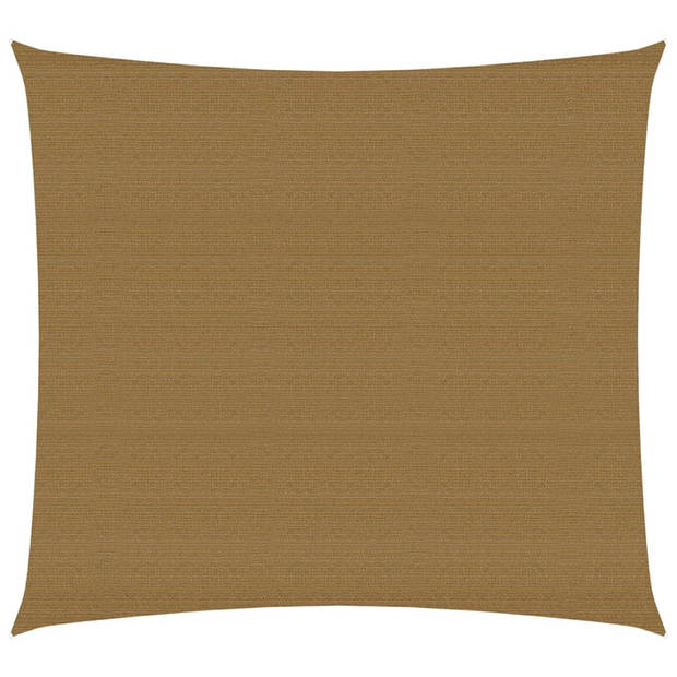 vidaXL Zonnezeil 160 g/m² 6x6 m HDPE taupe