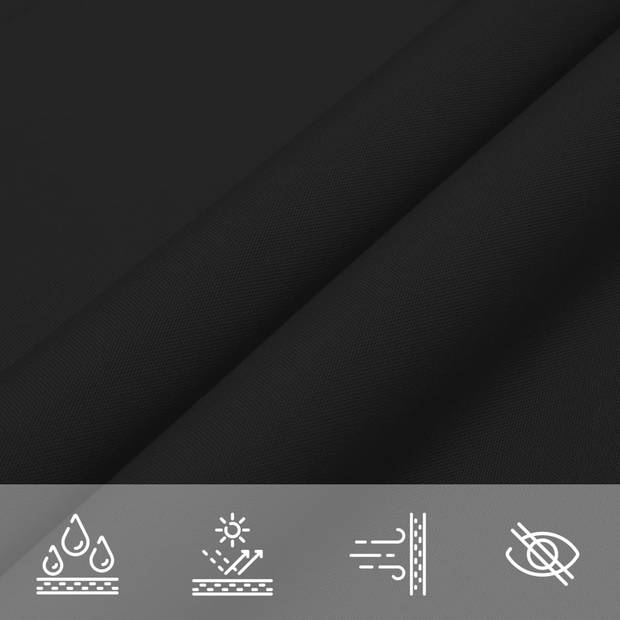 vidaXL Zonnezeil 2x2x2 m 100% polyester oxford zwart